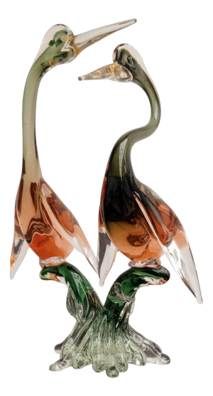 Murano Glass Cormorants Archimede Seguso, 1970s