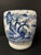 ITEM NAME: Japanese Art Porcelain Blue and White Jardinier with Mountain Scenery Design ORIGIN: Japan AGES: Late 20th...