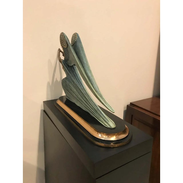 1984 Erte LTD Ed "Angel" Bronze Sculpture by Romain De Tirtoff For Sale - Image 10 of 12