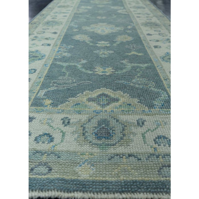 Turkish Oushak Rug 2'9" x 11'4" #19193 For Sale In Houston - Image 6 of 8