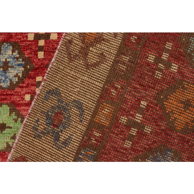 Boho Chic Balochi Red/Beige Wool Rug - 6'9''x9'8'' For Sale - Image 9 of 10