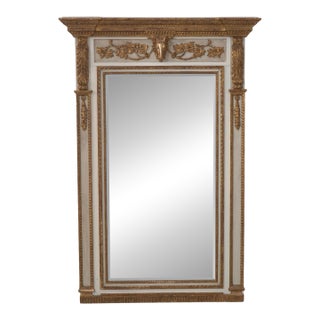 French Louis XVI 19th Century Rams Head Pier Mirror For Sale