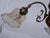 Three-Light Chandelier in Wood, Bronze and Glass, 1980s For Sale - Image 13 of 15