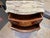 Brass 2000s Vintage French Provincial Walnut and Fruitwood Bombe Commode For Sale - Image 8 of 12