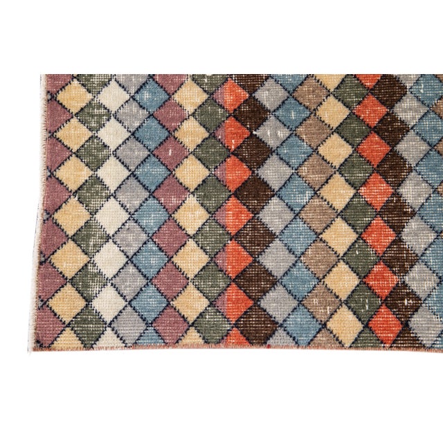 Mid 20th Century Vintage Turkish Wool Rug 4 X 7 For Sale - Image 5 of 13