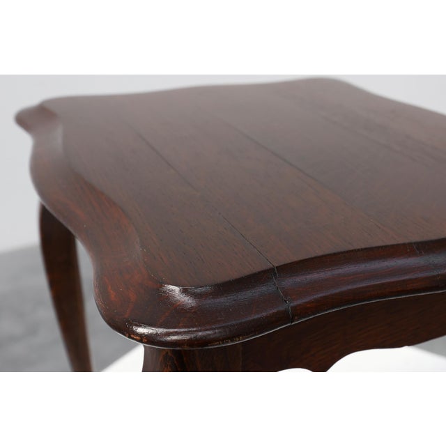 Small Queen Anne Side Table with Cabriole Legs, England, 1900s For Sale - Image 6 of 11