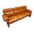 1990s Cognac Leather Sofa with Lounge Chairs and Ottoman from De Sede, 1990s, Set of 4 For Sale - Image 5 of 6