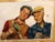Mid-Century Modern 1950s Signed Norman Rockwell Style Painting of Golfers by Victor Olsen For Sale - Image 3 of 13