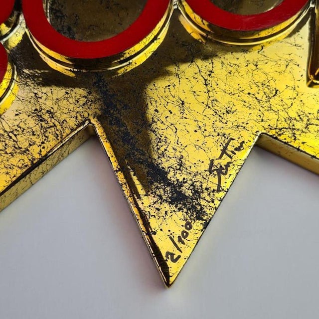 Santicri Boom Gold, 2025 Mixed technique in resin and marble powder Edition of 100 copies Signed In a perfect state 21 x...