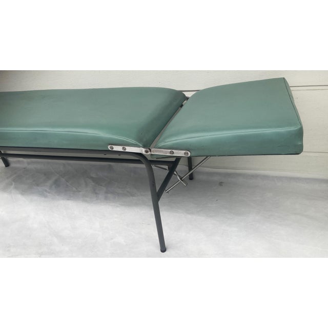 Mid-Century Modern Industrial Medical Couch with Adjustable Headrest, 1960s For Sale - Image 9 of 17