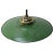 1950s French Pendant Light in Green Enamel For Sale - Image 5 of 8