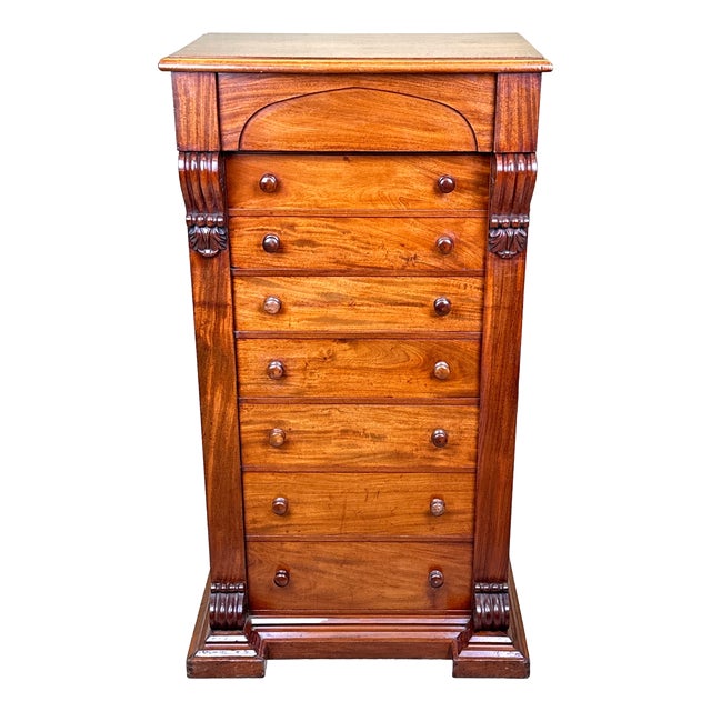 19th Century Mahogany Wellington Chest, 1840 For Sale