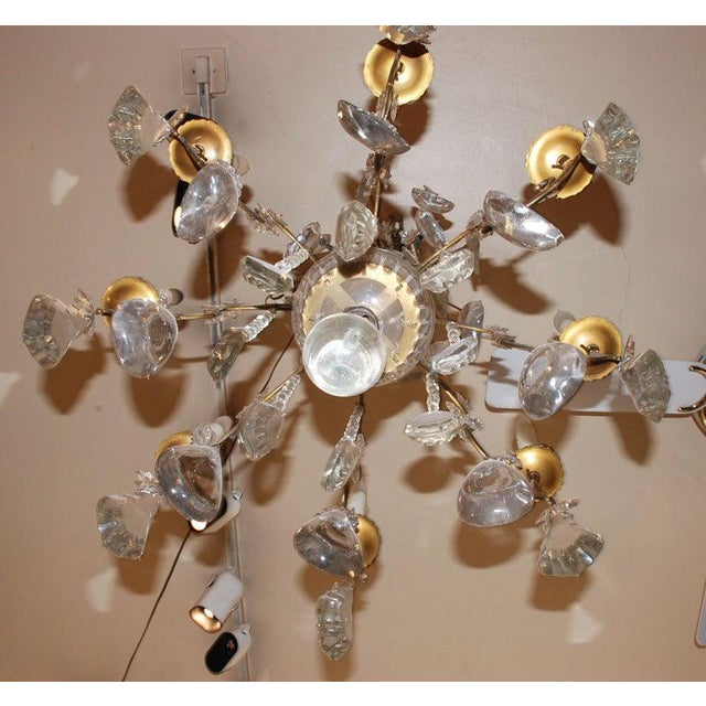 Period French Eight-Light Bronze and Crystal Chandelier For Sale In West Palm - Image 6 of 9