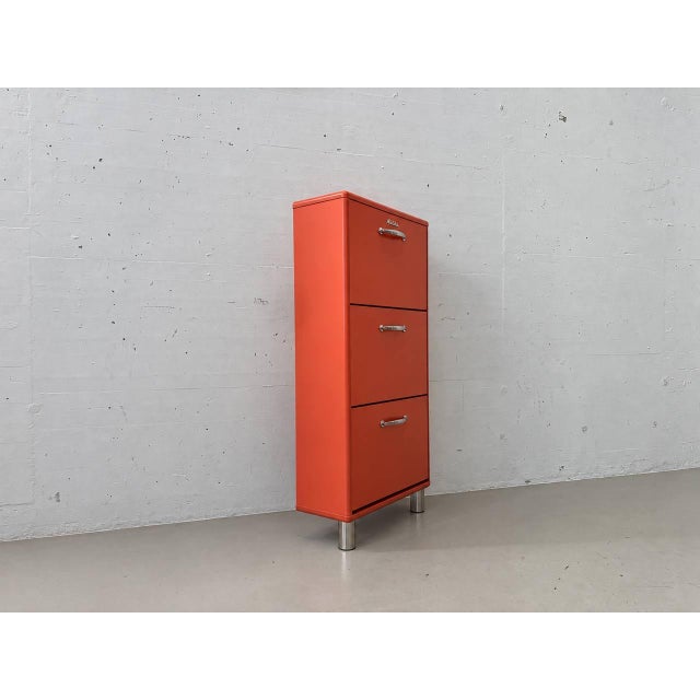 Metal Malibu Shoe Cabinet with 3 Doors from Tenzo, 1960s For Sale - Image 7 of 11