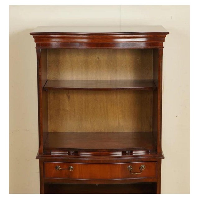 Open Bookcase Cabinet with Shelves, Serving Tray and Drawer For Sale - Image 6 of 13