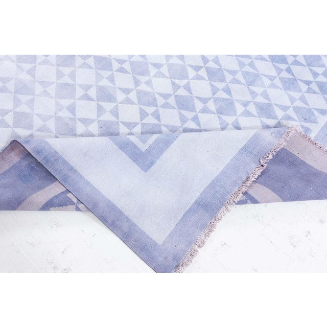 1950s Cotton Indian Rug For Sale - Image 5 of 9