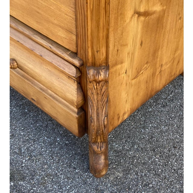 Pine Louis-Philippe Style Chest of Four Drawers For Sale In Baltimore - Image 6 of 14