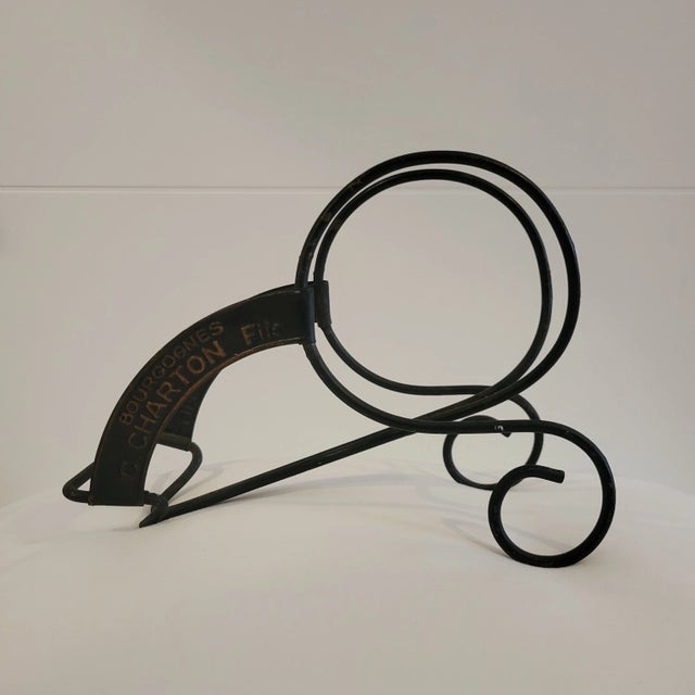 Antique Metal Wine Bottle Holder For Sale - Image 13 of 13