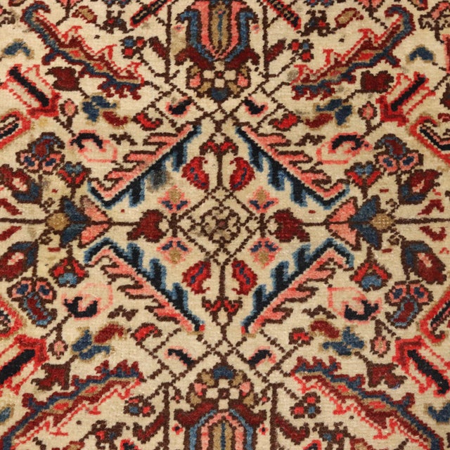 Vintage Middle Eastern Mehraban Rug in Wool For Sale - Image 4 of 8