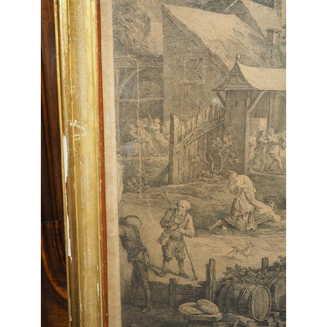 La 3ème Fête Flamande 18th Century Lithograph by Jacques-Philippe Le Bas For Sale - Image 15 of 18