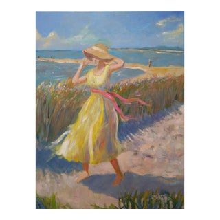 Summer Breeze - Oil on Canvas 18x24" Impressionist For Sale