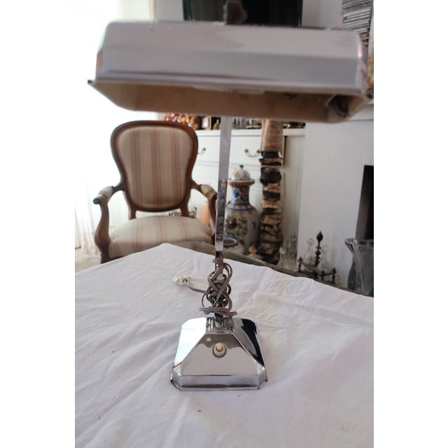 Art Deco Pirouette Desk Lamp, France, 1930s For Sale - Image 4 of 5