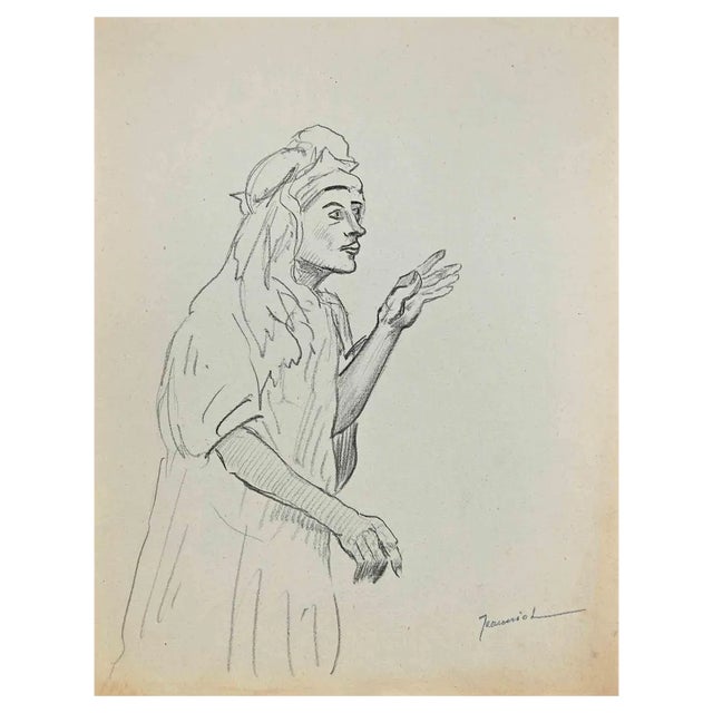 Pierre Georges Jeanniot, The Sorcerer, Original Drawing, 1890s For Sale