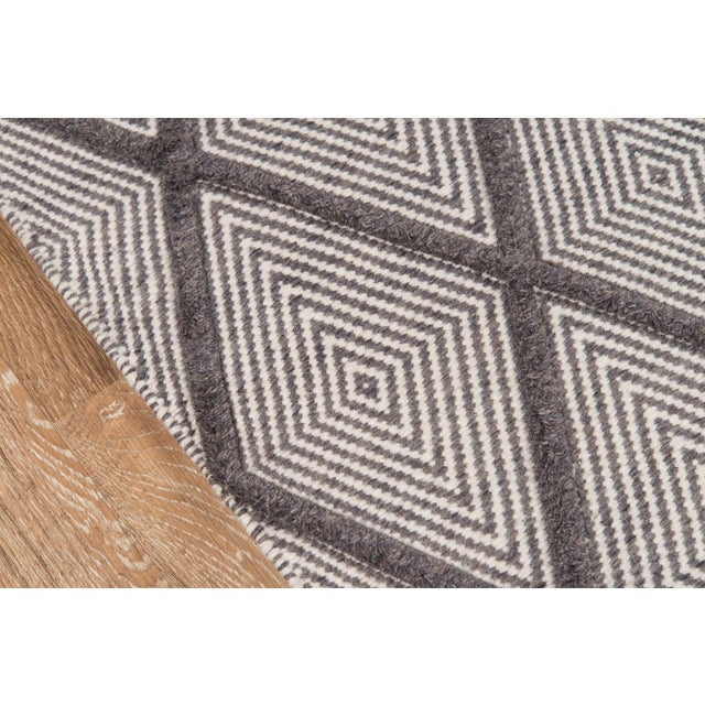 Contemporary Erin Gates by Momeni Langdon Spring Charcoal Hand Woven Wool Area Rug - 8'6" X 11'6" For Sale - Image 3 of 7