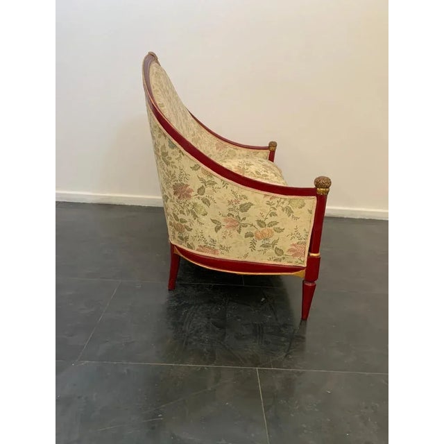 1920s Art Deco Red Sofa For Sale - Image 5 of 13