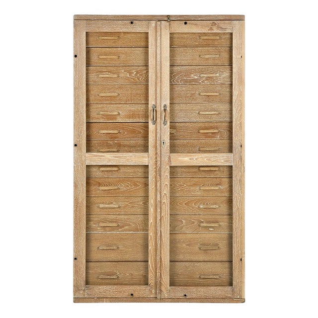 Wood Artist's Cabinet with 13 Drawers For Sale