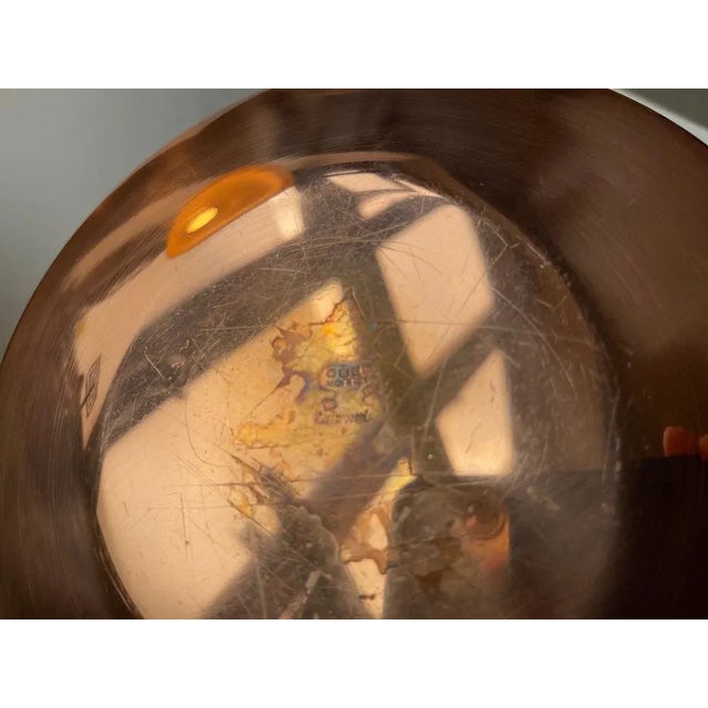 1960s Midcentury Copper and Enamel Bowl by Odel Kobber, Norway, 1960s For Sale - Image 5 of 7