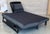 Italian Art Deco Black Velvet Convertible Chaise Longue For Sale - Image 4 of 7