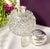 Transparent Antique Crystal Perfume Bottle With Sterling Silver Lid For Sale - Image 8 of 13