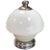 1960s Italian Double White Orb Lamp For Sale