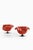 This rare pair of easy chairs, attributed to lennart bender and produced in sweden, presents a bold and sculptural...