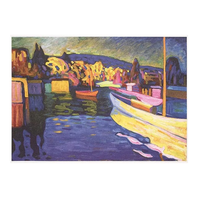 C. 1980s After Wassily Kandinsky "Autumn Landscape With Boats", German Edition Full-Color Print For Sale