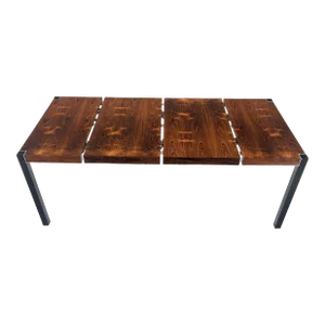 John Stuart Rosewood Top Square Top Game Dining Table Two Extension Boards