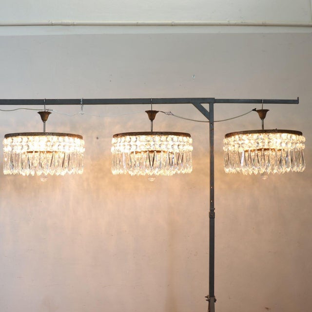 We are pleased to offer you this rare and unique set of three spectacular chandeliers dating back to the early decades of...
