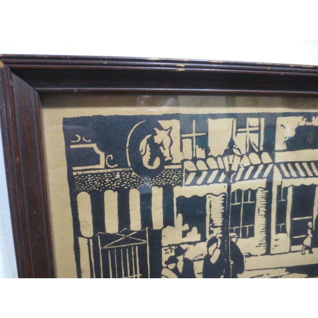 WoodBlock Print Circa 1930s Nathan Klein For Sale In New York - Image 6 of 6