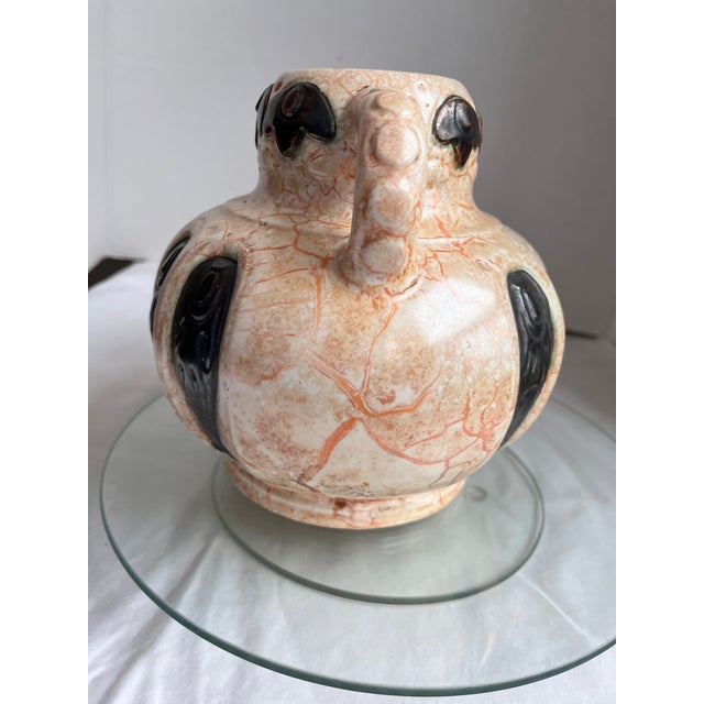 “Alienware” Ditmar Urbach Handled Fish Vase Vintage 1930s Czech Art Deco - Model 8197 Maker/Designer: Ditmar Urbach For Sale - Image 13 of 14