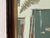 “Cabin Fern" Green Abstract Art in Antique Frame, Transitional Living Room Art by JTS For Sale - Image 4 of 11