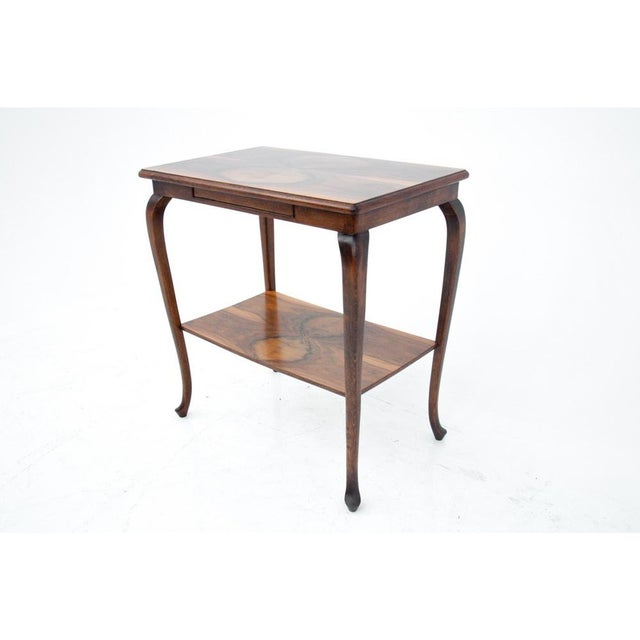 1950s Art Deco Polish Side Table, 1950s For Sale - Image 5 of 10