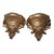 Homco Gold Wall Pocket Planters, 1978 Pair For Sale