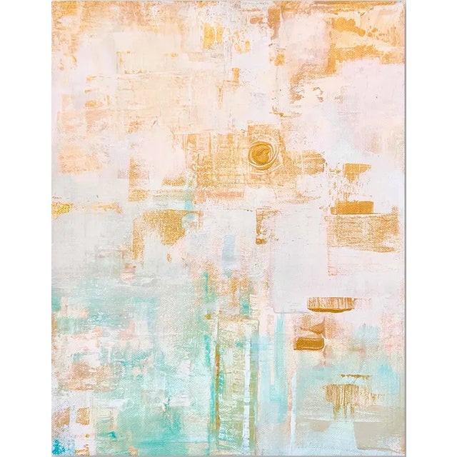 A one of a kind 11x14 Abstract Acrylic on Canvas Painting executed by artist Stefanie Bales. A certificate of authenticity...