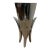 Mid 20th Century Vase of Heavy Cast Aluminum Supported by Three Elegant Curved Legs. For Sale