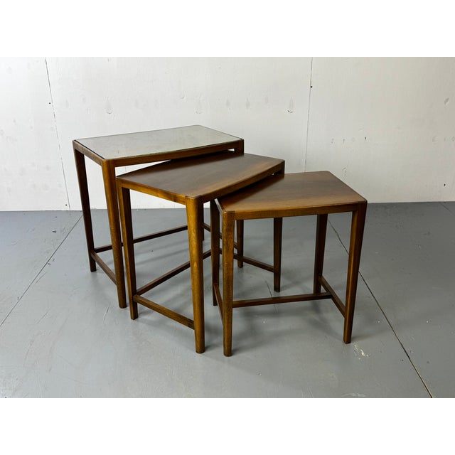 Brown Vintage Mid-Century Modernist Danish Set of Nesting Tables, 1960s, Set of 3 For Sale - Image 8 of 8