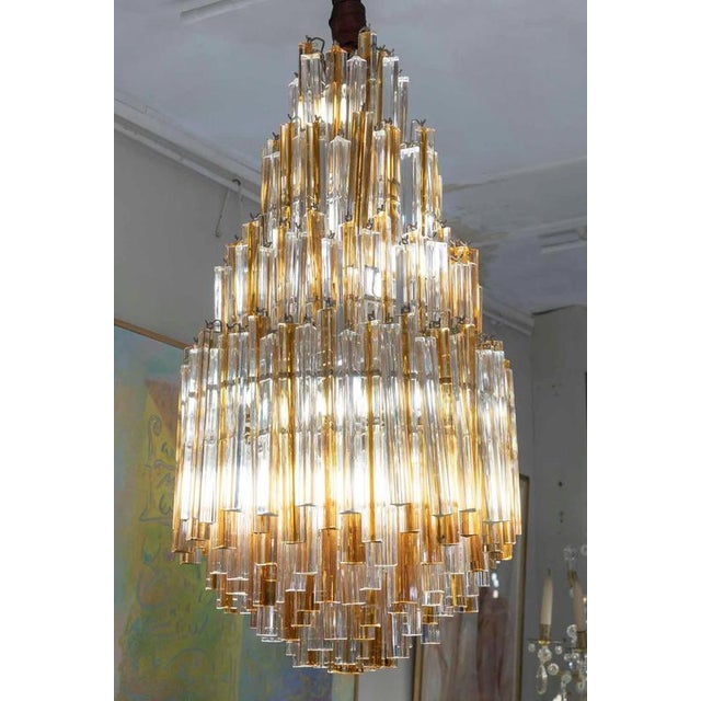 1970s Large Water Drop Chandelier from Veronese, 1970s For Sale - Image 5 of 15