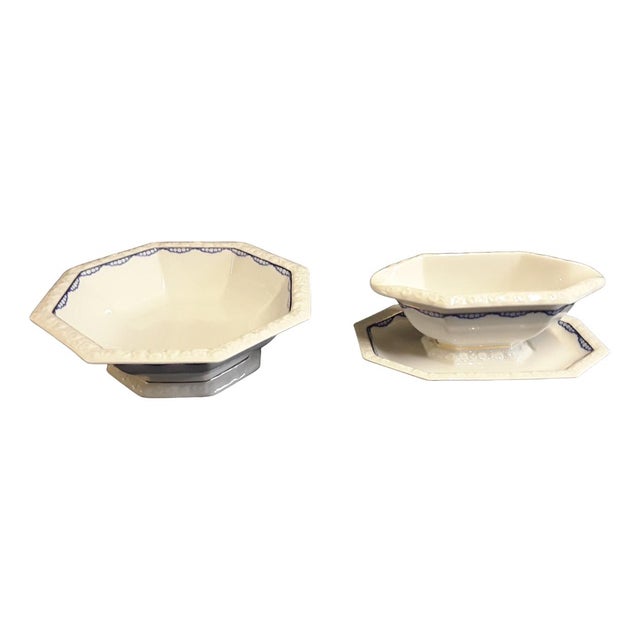 Goldenrod Serving Bowls and Sauce Boat Maria Series by Rosenthal, 1930s, Set of 2 For Sale - Image 8 of 8