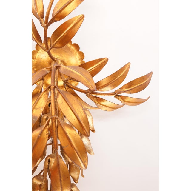 Hollywood Regency Pioggia Doro Wall Lamp attributed to Hans Kögl, 1960s For Sale - Image 13 of 14