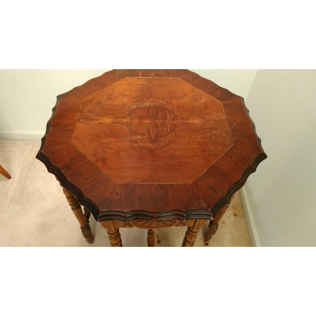 Antique EightLeg Octagonal Side Table Chairish
